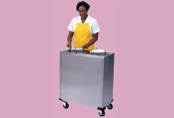 Adjustable 2, 3, 4-Stack Heated Plate Dispenser Cabinet CIBU937, CIBU975,CIBU929