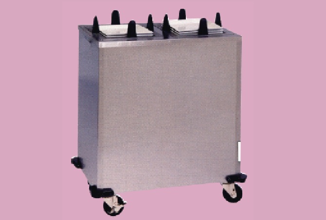 2-Stack Heated Square Plate Dispenser Cabinet CIBUS6212