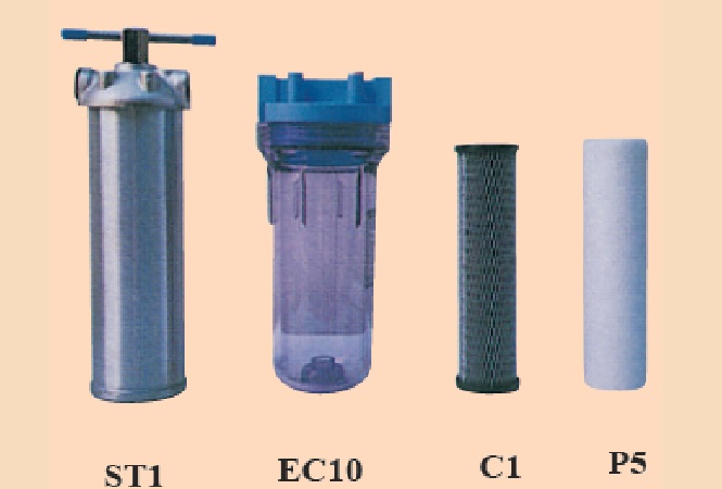 Filter Housing, Filter Cartridge, Wall Bracket EC10, ST1, P5, C1
